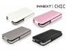 INNEXT CHIC Leather Case for iPhone 4 掀蓋站立式皮套(碳纖紋)(適用iPhone 4S)