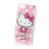 日本 Suncrest Hello Kitty iPhone5/5S 閃亮水鑽保護殼(經典側坐)